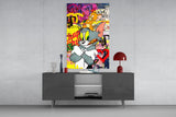 Tom and Jerry: Street Art Glass Wall Art || Designer Collection