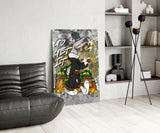 Bugs Bunny: The Game of Wealth Glass Wall Art || Designer Collection