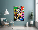 Mona Lisa: Pop Art Mayhem Glass Wall Art || Designer Collection