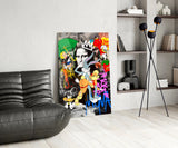 Mona Lisa: Pop Art Mayhem Glass Wall Art || Designer Collection