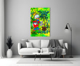 Scrooge McDuck: The Golden Throne Glass Wall Art || Designer Collection