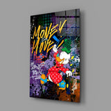 MONEY MOVE: Luxury Duck Glass Wall Art || Designer Collection