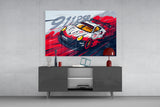 The Rhythm of the Track: Porsche 911 RSR Glass Wall Art || Designer Collection