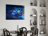 Subaru BRZ Blue Speed Glass Wall Art || Designer Collection