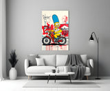 Homer's Street Art Glass Wall Art || Designer Collection