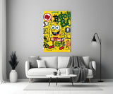 Crypto SpongeBob Glass Wall Art || Designer Collection