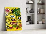 Crypto SpongeBob Glass Wall Art || Designer Collection