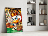 Scrooge King of Poker Glass Wall Art || Designer Collection