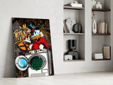 Scrooge's Money Laundering Glass Wall Art || Designer Collection