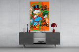 Hermes' Scrooge Glass Wall Art || Designer Collection