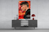 Tommy Shelby The Ruleless Boss Glass Wall Art || Designer Collection
