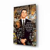 The Wolf of Wall Street Glass Wall Art || Designer Collection