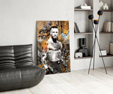 Conor McGregor Riches and Glory Glass Wall Art || Designer Collection