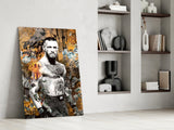 Conor McGregor Riches and Glory Glass Wall Art || Designer Collection