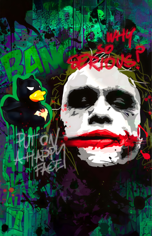 Joker Why Are We So Serious? Glass Wall Art || Designer Collection