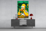 Homer The Taste of Greed Glass Wall Art || Designer Collection