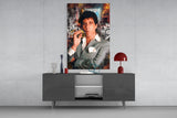 Scarface Tony Montana Glass Wall Art || Designer Collection
