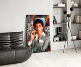 Scarface Tony Montana Glass Wall Art || Designer Collection