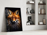 Eyes of the Fox Glass Wall Art || Designer Collection