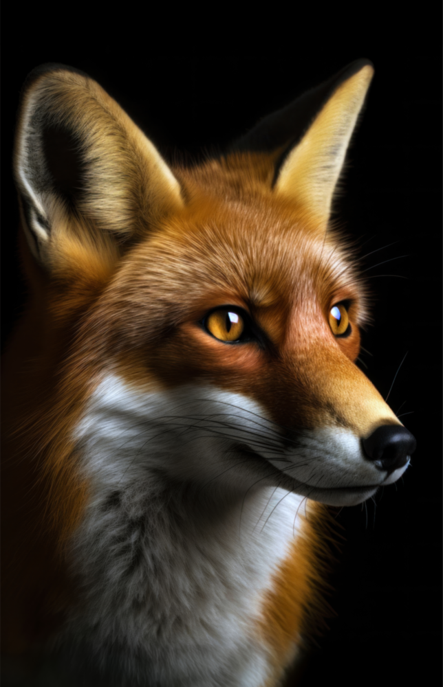 The Secret of the Fox Glass Wall Art || Designer Collection