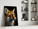 The Secret of the Fox Glass Wall Art || Designer Collection