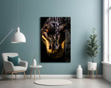 The Hunter in the Eyes Glass Wall Art || Designer Collection