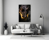The Hunter in the Eyes Glass Wall Art || Designer Collection