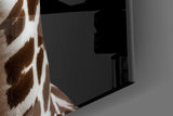 Light Colored Giraffe Portrait Glass Wall Art || Designer Collection