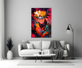 Naruto Portrait of Energy Glass Wall Art || Designer Collection