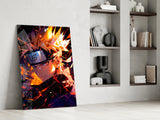Naruto Flame Energy Glass Wall Art || Designer Collection