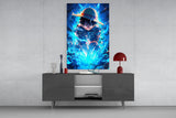 Luffy Blue Lightning Glass Wall Art || Designer Collection