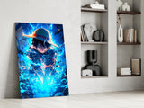 Luffy Blue Lightning Glass Wall Art || Designer Collection