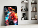Luffy Mysterious Power Glass Wall Art || Designer Collection