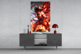 Goku Dragon Power Glass Wall Art || Designer Collection