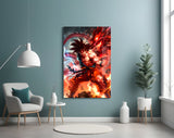 Goku Dragon Power Glass Wall Art || Designer Collection