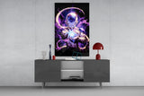Frieza Purple Power Glass Wall Art || Designer Collection