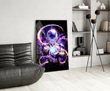 Frieza Purple Power Glass Wall Art || Designer Collection