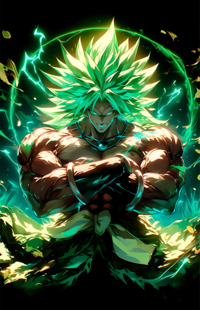 Legendary Super Saiyan Broly Glass Wall Art || Designer Collection