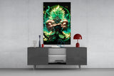 Legendary Super Saiyan Broly Glass Wall Art || Designer Collection