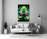 Legendary Super Saiyan Broly Glass Wall Art || Designer Collection