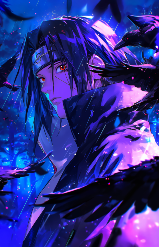 Itachi: Shadow of the Ravens Glass Wall Art || Designer Collection