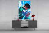 Fist Power Rock Lee Glass Wall Art || Designer Collection