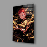 Sand King Gaara Glass Wall Art || Designer Collection