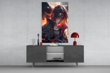 Itachi and Susanoo's Shadow Glass Wall Art || Designer Collection