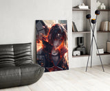 Itachi and Susanoo's Shadow Glass Wall Art || Designer Collection