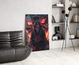 Akatsuki Itachi Glass Wall Art || Designer Collection