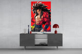 Warrior Furious Spirit Glass Wall Art || Designer Collection
