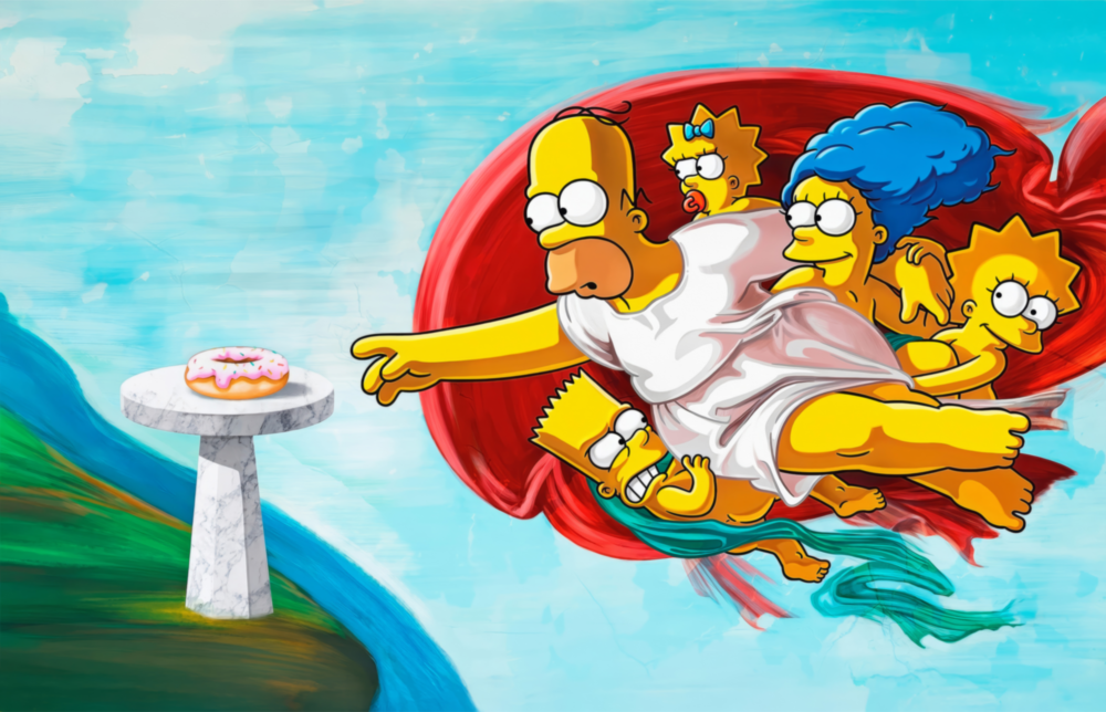 Homer's Genesis Glass Wall Art || Designer Collection