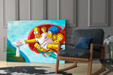 Homer's Genesis Glass Wall Art || Designer Collection