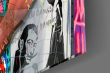 Banksy's Basquiat Glass Wall Art || Designer Collection